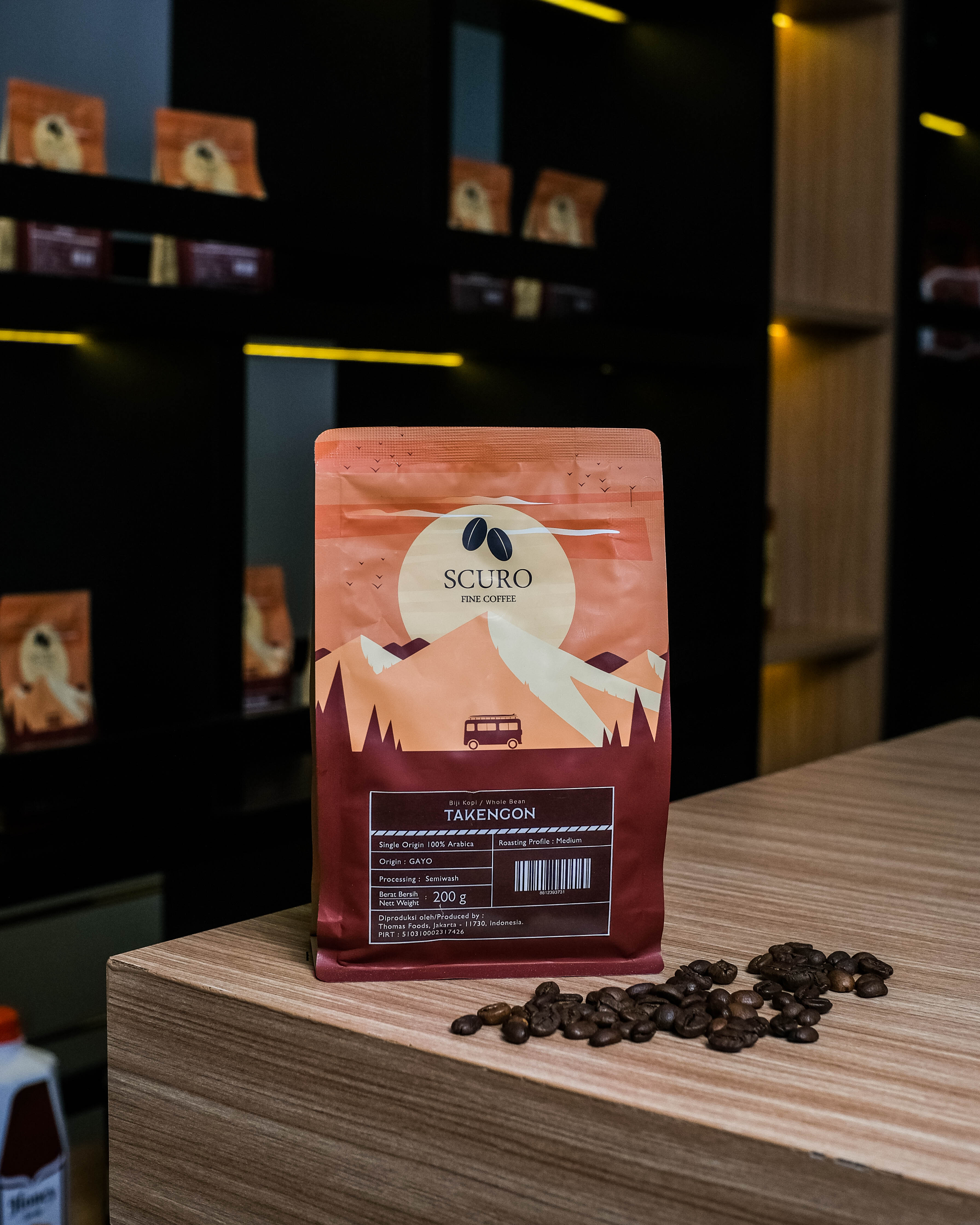 Scuro - Arabica Flores (Semiwash) Roasted Bean 200g